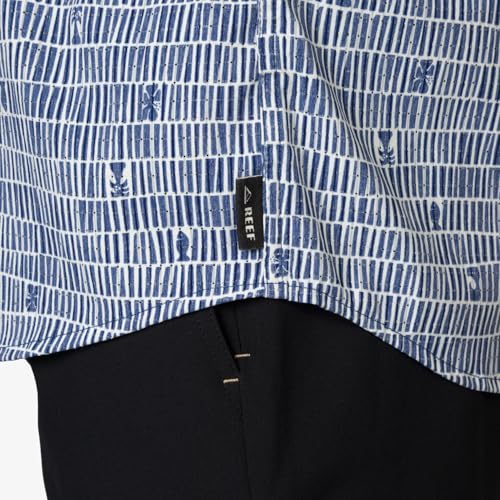 REEF Men's Short Sleeve Woven Button Up Shirt - image 6