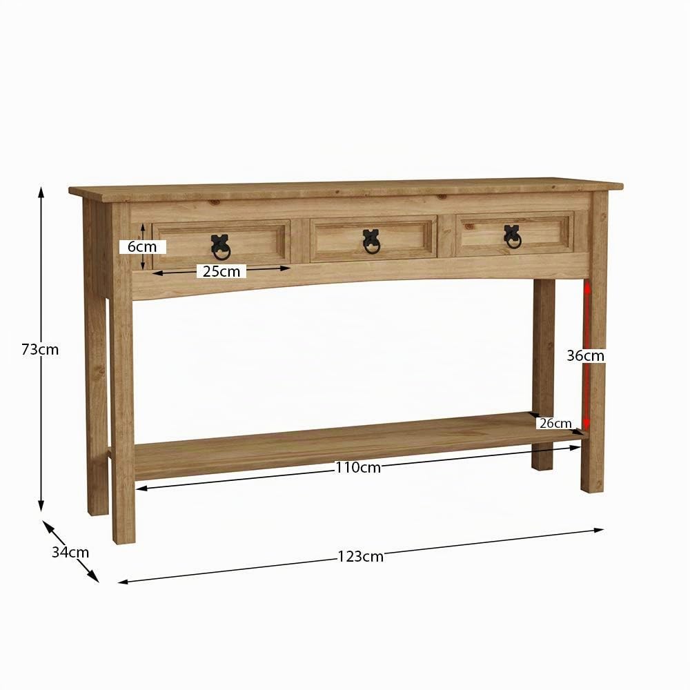Vida Designs Nachttische, Pinie, Standard, 333417.vida