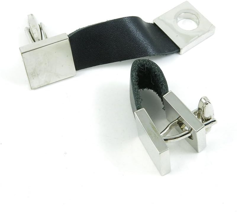 Cufflinks Cuff Links Fashion Mens Boys Jewelry Wedding Party Favors Gift JTR001 Strap Silver Block