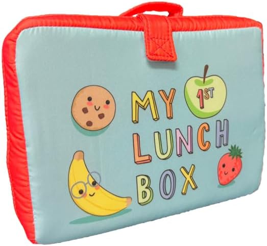 Lunchbox Playset with Matching Soft Toy Accessories Lunch Time Play Set Interactive Stuffed Animal Foods and Carrying Tote - 5 Piece Set