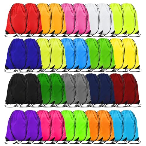 Sac gym enfant lot de 40 cordon multicolore sac à dos de sport imperméable voyage