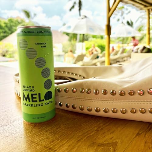 Melo Sparkling Kava Drink, Tahitian Lime, Sugar Free Non Alcoholic Drinks with Zero Calories, Gluten Free, Vegan, 100% Natural Mocktail with 750mg Kava Root per Drink, 12 Pack, 12 oz Cans - Thumbnail 6