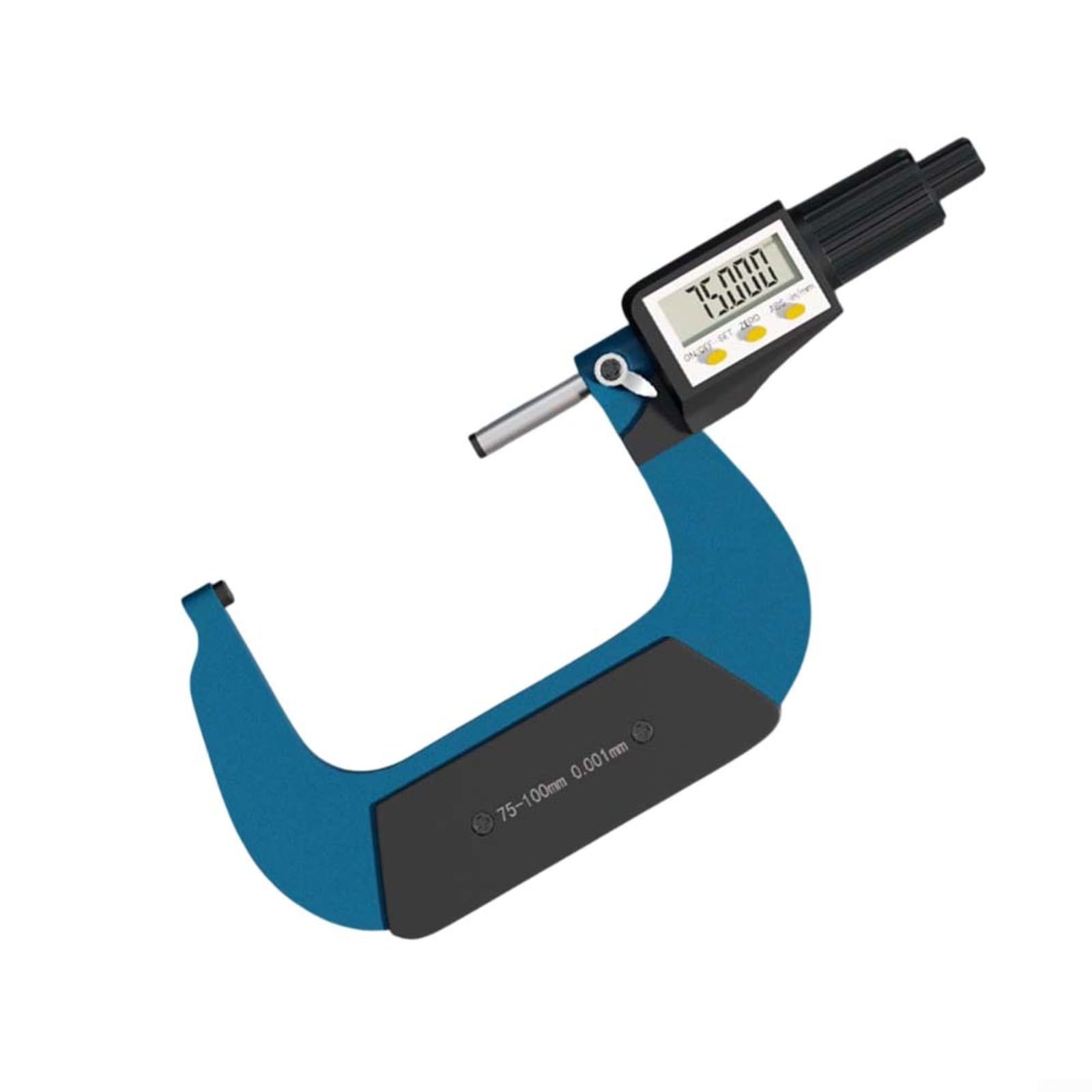 Micrometro digitale elettronico per esterni, risoluzione 0001 mm, resistente all'usura, strumento di misurazione in lega, per macchinisti e hobbisti, 25-50 mm (50-75 mm)
