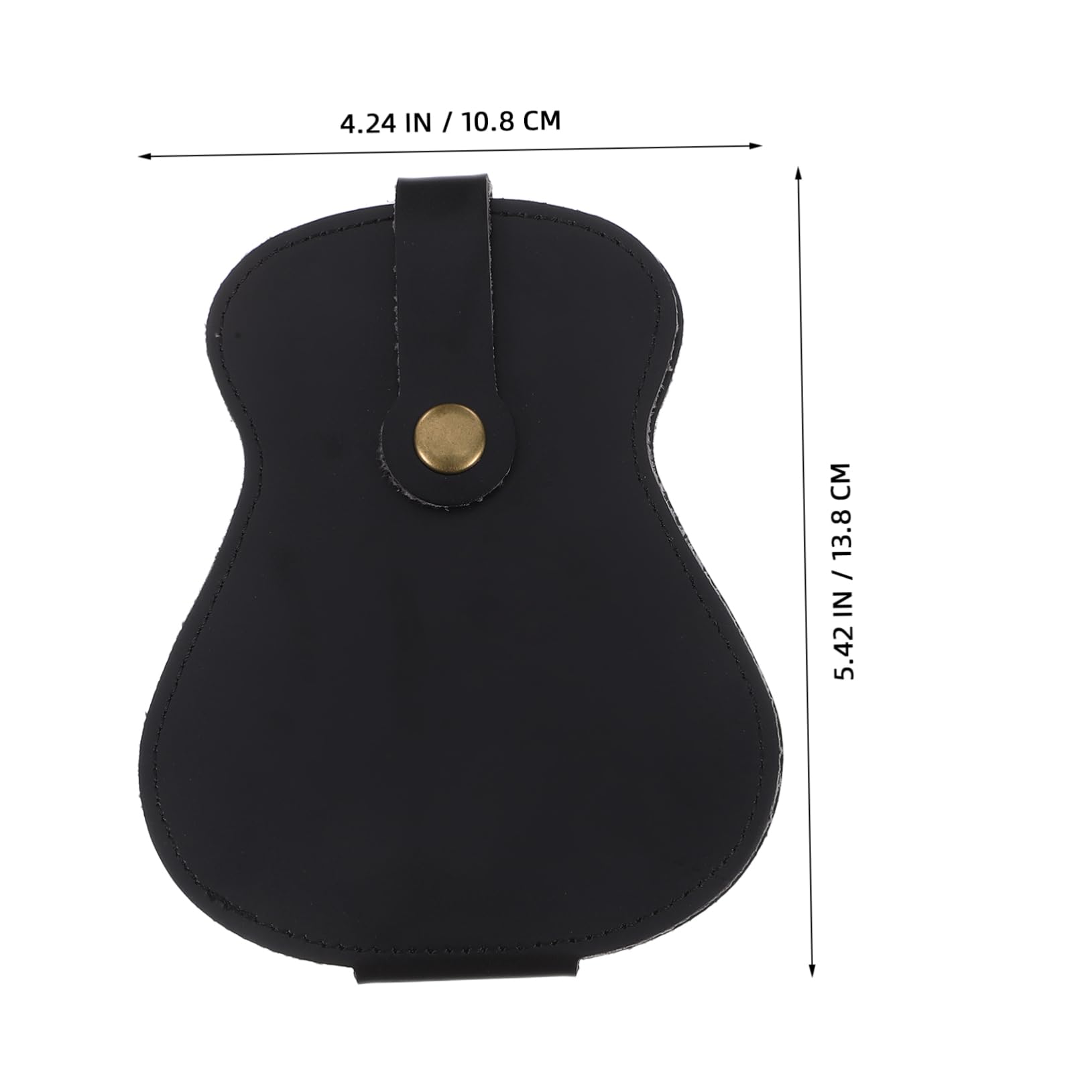 SUPVOX Guitar Picks Bag 18-slot Plectrum Holder Pu Material Portable Guitar Pick Organizer for Electric