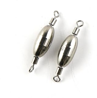 40 Pcs Fishing Swivel Sea Terminal Tackle Clip Connector Solid Coastlock Bulk Lots 07520 Rolling Copper Weight Cross Lock