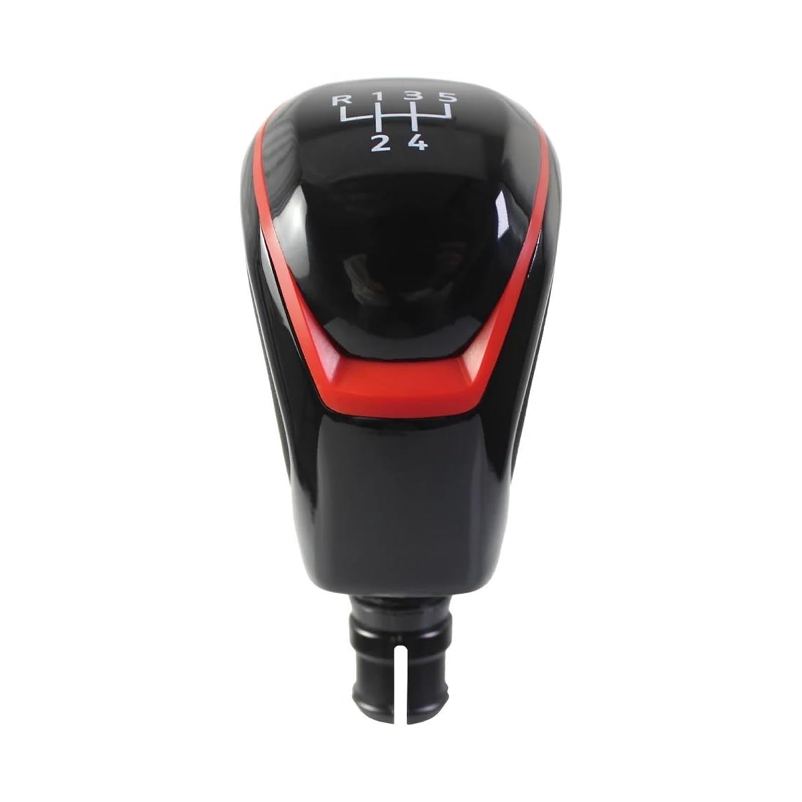 Ahrpkamerd One Color Gear Shift Knob 1Pcs For Golf 8 Manual 5 Speed 6 Speed 12Mm Gear Shift Knob Shift Knob(Black-Red 5Speed)