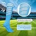 HOERCKC 6 Pairs Kids Soccer Stretchy Knee High Tube Socks Colorful Football Athletic Team Socks for Boys Girls (US, Age, 9 Years, 12 Years, Multicolour-6 Pairs)