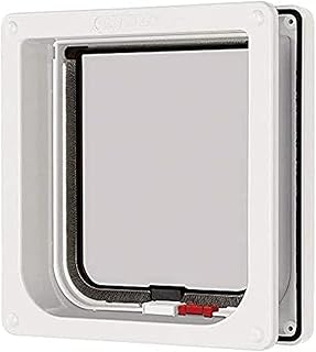 PetMate Cat Mate zamykana klapka z kotem z wkładką do drzwi 50 mm, biała