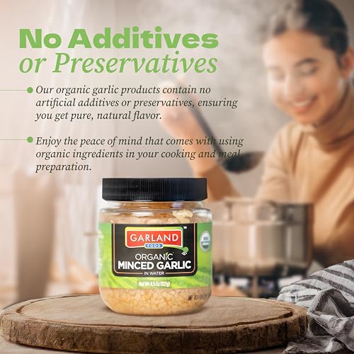 Garland Food Organic Minced Garlic 4.5 oz – Made in the USA - Fresh Flavor, Convenience, and Nutritional Power of Minced Garlic Organic - Image 7
