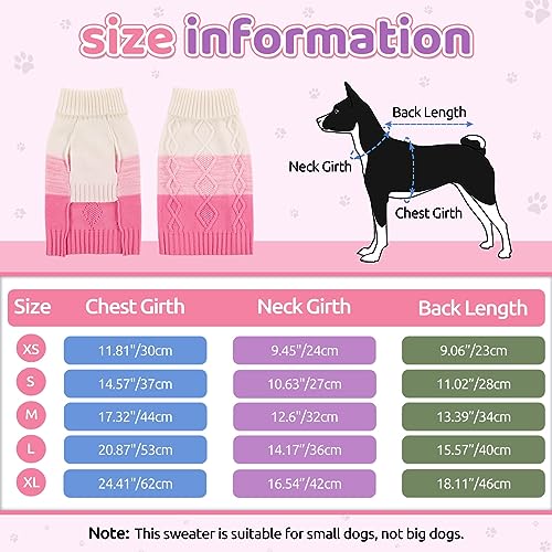ASENKU Hundepullover für Kleine Mittelgroße Große Hunde,Wärme Hundepulli Strick Pullover Hund,Hundepulli für Dackel,Französische Bulldogge Bulldog Chihuahua