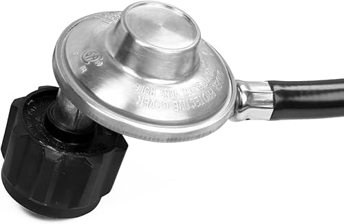 Miniatura 4 de Manguera de propano de 1.75 pies con regulador - Regulador de parrilla de gas y manguera sin manómetro - Manguera de propano para parrilla de gas,