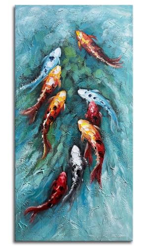 zoinart Oil Painting on Canvas Vertical Wall Art 24x48 Inches