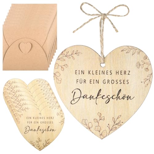 Zocipro 8 Stück Dankeschön Geschenke Holz,Kleines Dankeskarte aus Holzherz“Ein Kleines Herz Für Ein Grosses Dankeschön”,mit Umschläge Karte,Danke Holzkarte zur Hochzeit Geburtstag Jahrestag Ruhestand Zocipro 8 Stück Dankeschön Geschenke Holz,Kleines Dankeskarte aus Holzherz“Ein Kleines Herz Für Ein Grosses Dankeschön”,mit Umschläge Karte,Danke Holzkarte zur Hochzeit Geburtstag Jahrestag Ruhestand