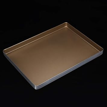 Baking Sheet, Aluminum Alloy Baking Tray Cookie Sheet Pan Oven Plate Baking Roasting Trays Bakeware Cake Cookie Sheet 40 * 30 * 3Cm