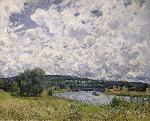 Impression d art La Seine à Suresnes Sisley sur toile haut de gamme