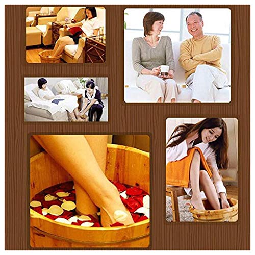 Baño de pies de madera para adultos MTFZD, cubeta de pedicura para alivio de dolor y fatiga, cuidado de la salud para medianos y mayores (Tamaño: A tub) miniatura 4