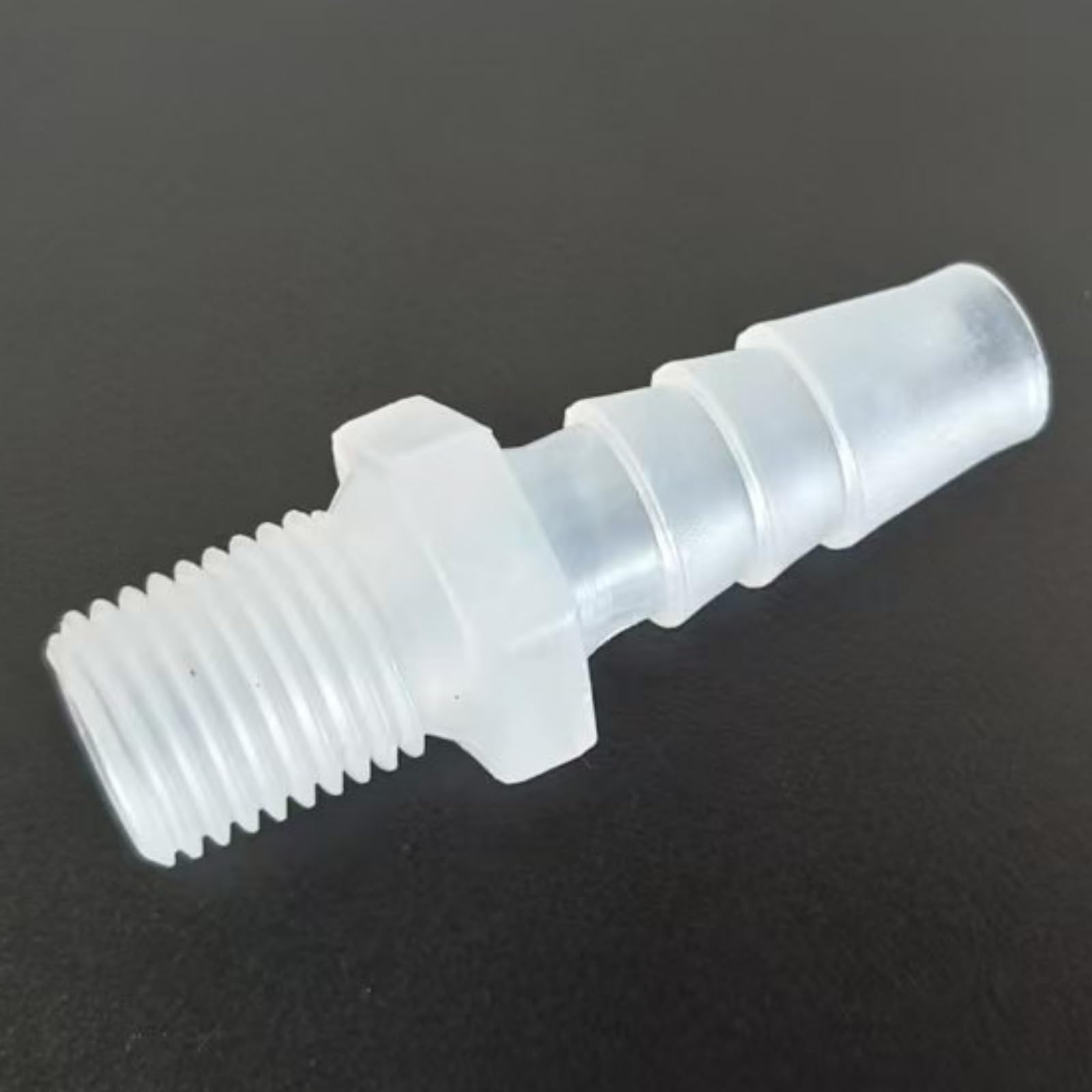 Adaptador de rosca macho de 1/4G, conector de plástico for manguera, conector PP duradero, paquete de 50(3/8inch 9.6mm)
