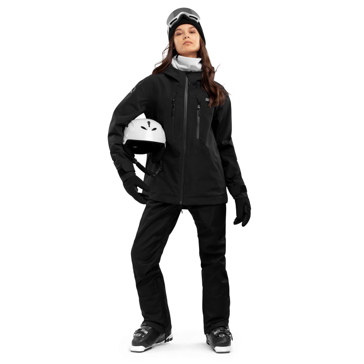 SIROKO Pantalón de Nieve Hardshell esquí y Nieve P2-W Peyto Negro