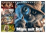 Miau mit Stil (Tischkalender 2026 DIN A5 quer), CALVENDO Monatskalender: Dieser kalender zeigt, was passiert, wenn Samtpfoten in verrückte Situationen ... DJ oder sogar als Superheld! (CALVENDO Tiere)