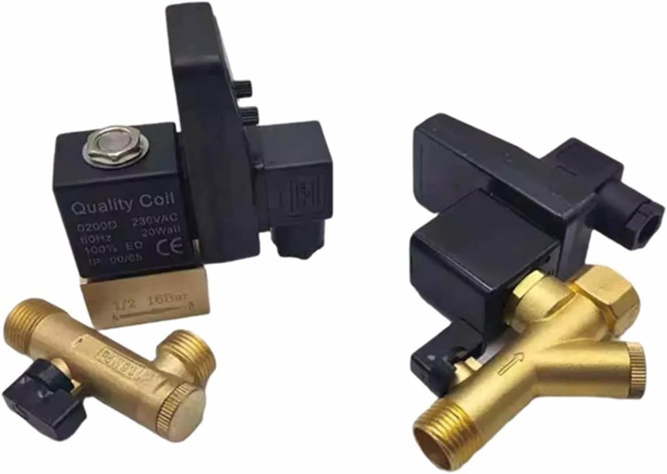 1/2 Electronic Drain Valve Air Compressor Filter Dry Air Storage Tank Drain Cooler Dry Electromechanical Magnetic Valve 220v 1Pcs(One Body Type)