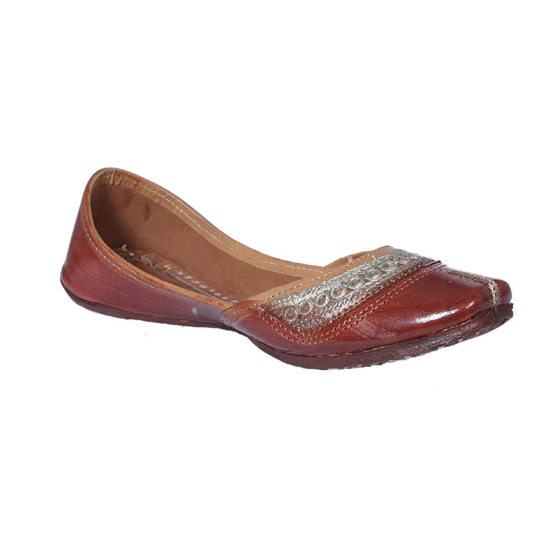 Women's Daily/Casual/Ethnicwear Slip-on Flat Jutti/Mojari/Belly/Punjabi Jutti