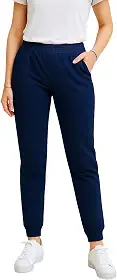 Calça de Moletom Feminina Peluciado com Bolso Jogger