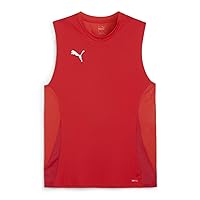 PUMA Maglia da Calcio Unisex Teamgoal Senza Maniche in Jersey