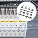 Yuqutum 8 Pieces #4-2/0 Neutral Lug Kit, Circuit Breaker Ground Lugs, Aluminum Grounding Lugs Fit for Breaker Electrical Connections