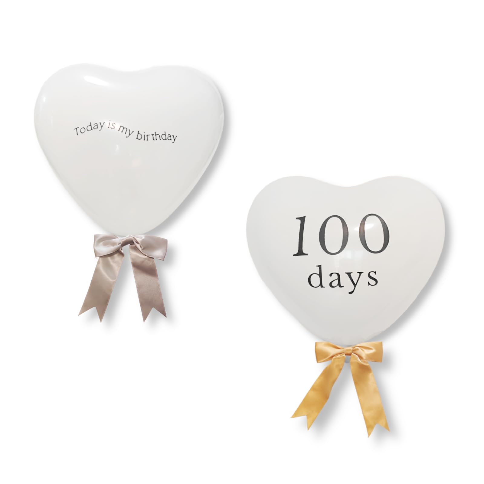 Amazon | 100日誕生日 ハート バルーン HAPPY 100DAYS バースデー