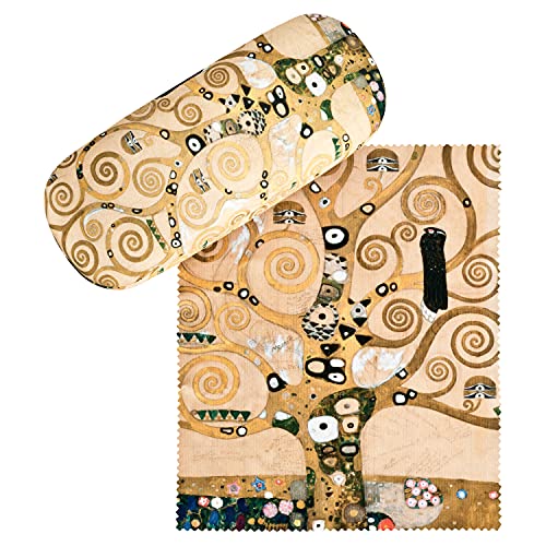 VON LILIENFELD Estuche Gafas Funda Arte Gustav Klimt: Árbol de la vida Ligeramente Estable Colorido Regalo Mujer Hombre Motivo