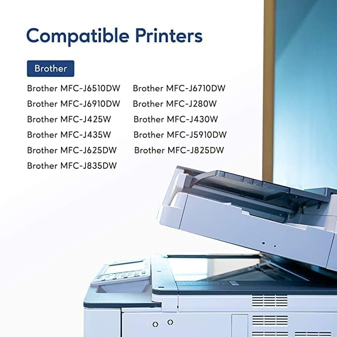 Miniatura 6 de MIROO Cartucho de tinta de repuesto compatible para Brother LC75 LC71 LC79 XL, paquete de 15, funciona para Brother MFC J280W J825DW J430W J835DW