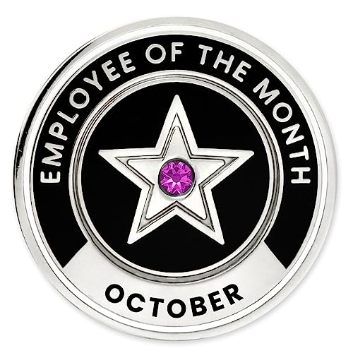 Image of PinMart Employee of the Month Lapel Pin - 1 inch Cloisonne Enamel Pin