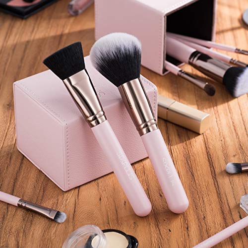 SIXPLUS シックスプラス 15本 メイクブラシ メイクブラシセット 柔らかい ピンク色 商品画像5