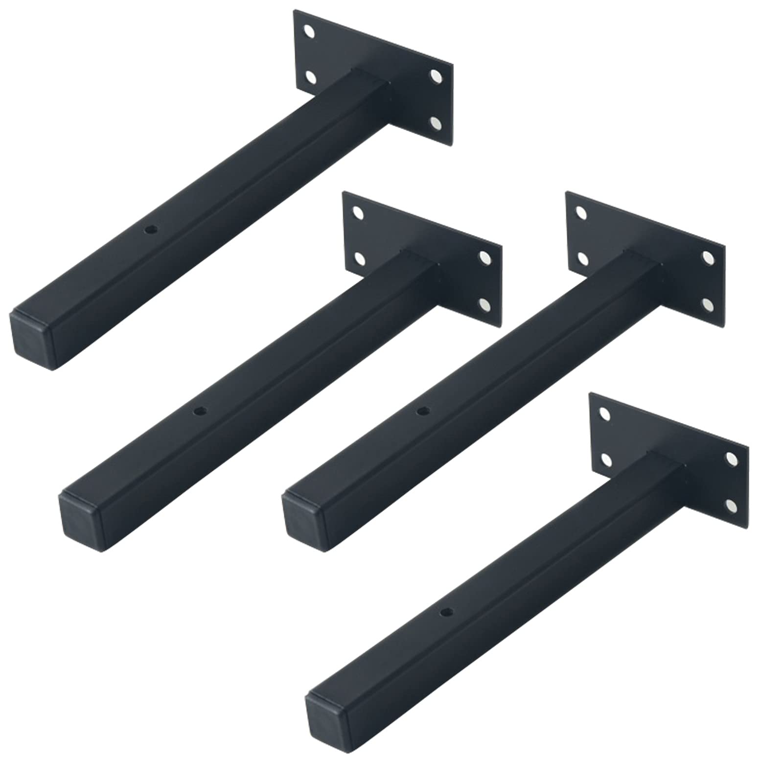 LIGUOYI 4Pcs Wandhalterung Für Regal, Schwimmende Regalhalterung, Stahl Massiv, Bodenträger Wandregal Mit Schrauben, LagerregalBücherregalSchuhregal, Schwerlast-Konsole, Regalhalterung Unsichtbar