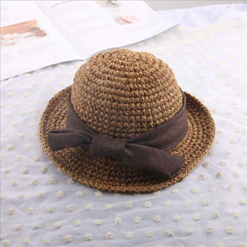 Chapéu de palha infantil TENDYCOCO chapéu de sol chapéu de verão para atividades ao ar livre