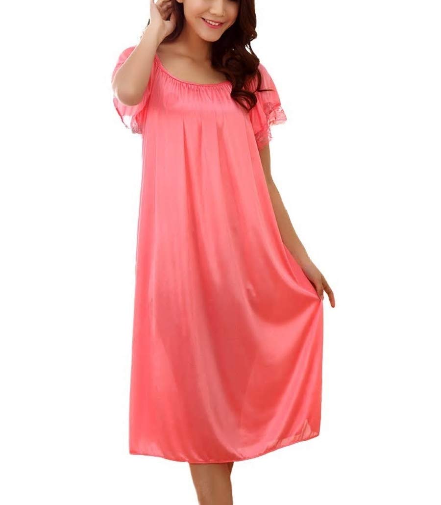 Bold N Elegant - Be Bold Inside & Elegant OutsideWomen's Satin Solid Maxi Sleepwear