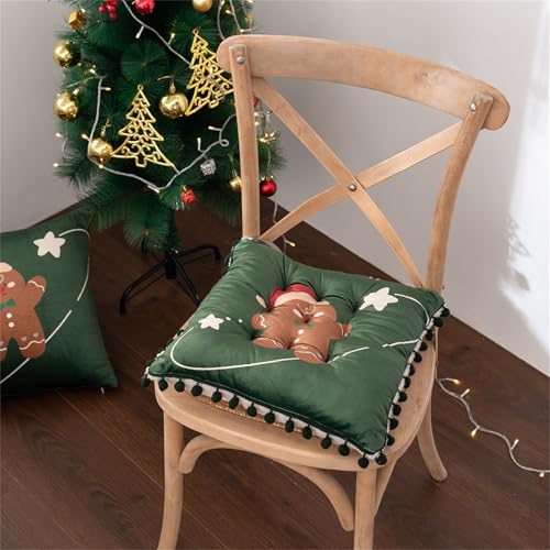 Morbuy Weihnachten 40x40cm Sitzkissen, Sitzkissen Outdoor & Indoor,...