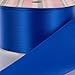 4" Royal Blue Double Faced Satin Ribbon 3 yard Reel
