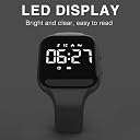 Non-Bluetooth Led Fitness Tracker Watch,Digital Pedometer Watch,with Step Counting/ Distance/ Calories/Stopwatch/Alarm Clock, Great Gift for Kids Teens Girls Boys Xmas gallery image