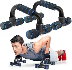 Par de Apoios para Flexão – Treino Funcional, Musculação, Yoga e Pilates, Com Pegada Confortável e Base Antiderrapante, Ideal para Fortalecer Peito, Braços e Corpo