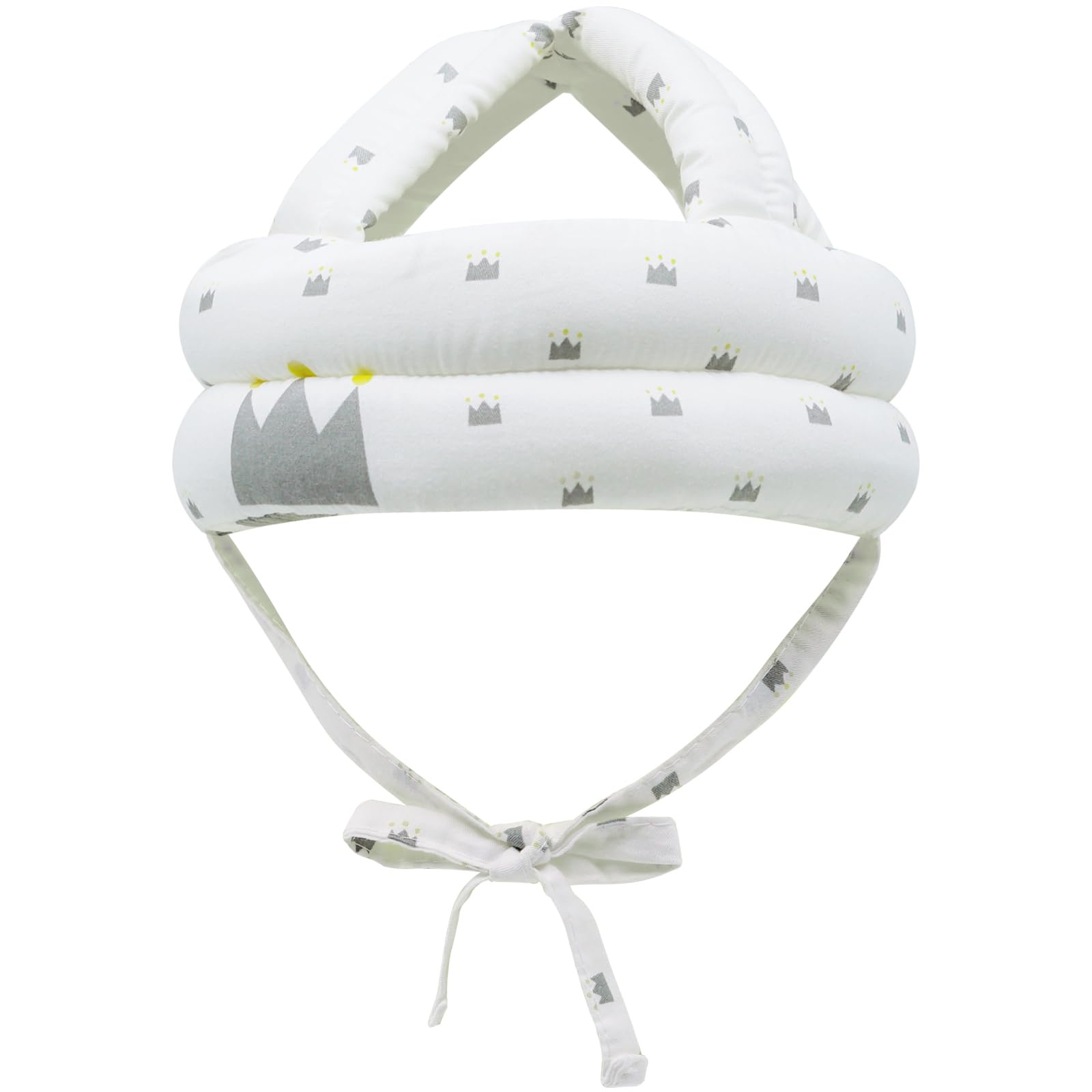 Baby Protective Caps Infant Helmet for Crawling Walking and Playing Soft Cushion, Adjust Toddler Head Protector Safety Head Guard 1-2 Years Old (Crown)