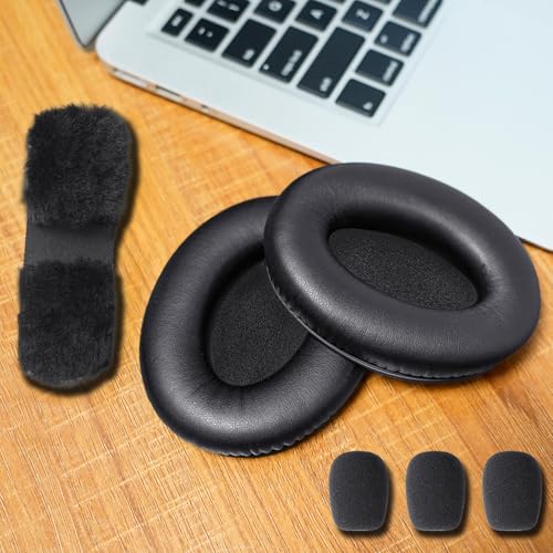 Renew A20 Kit de Reemplazo de Almohadillas para Orejas, Cojín para Auriculares, Cubierta para Micrófono con Protector de Viento para Bose Aviation A20 Headset (Negro) miniatura 5