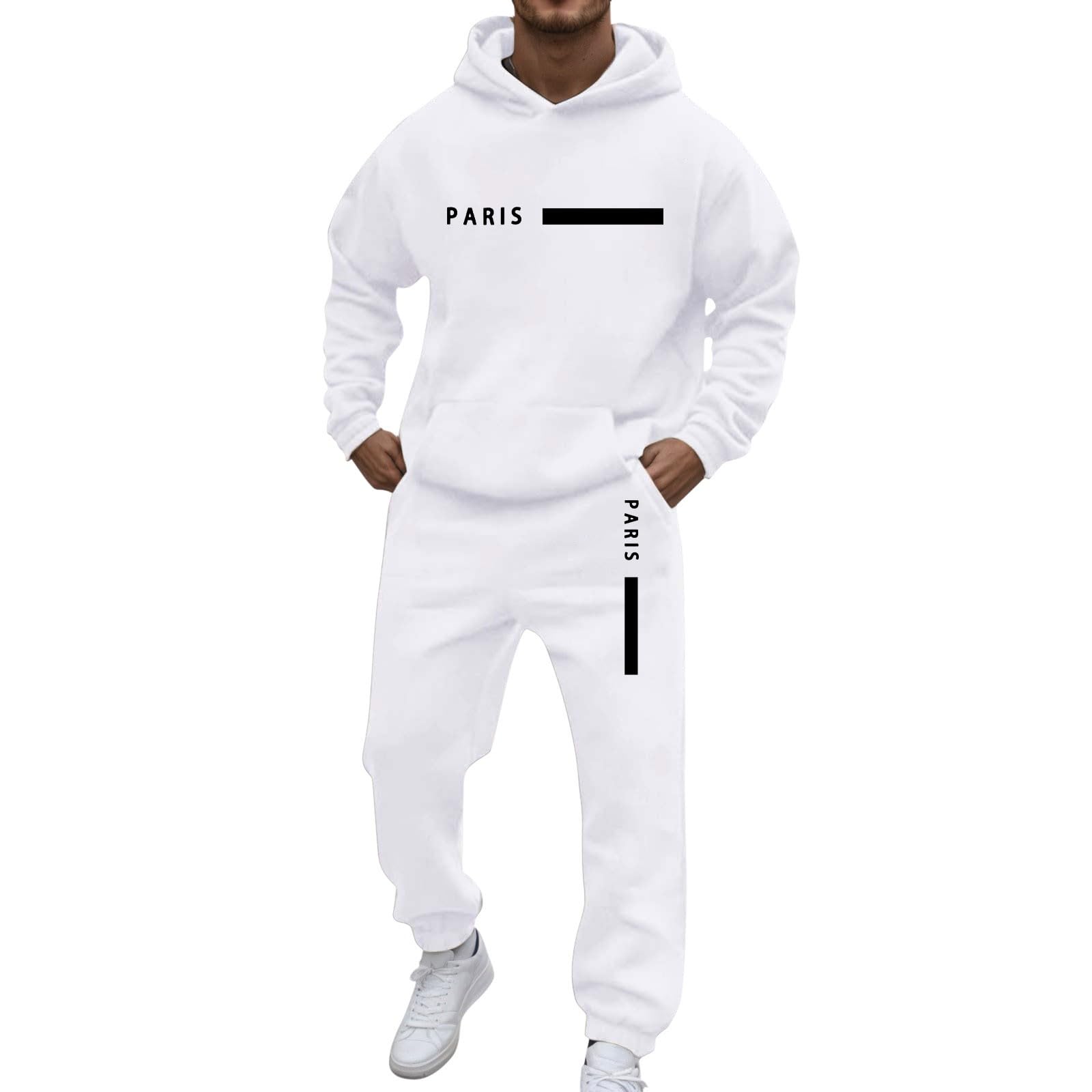 Traje de Turquía Trajes de hombre cómodos para el tiempo libre con diseño de impresión de letras, perfecto para invierno, ajuste relajado, fácil de combinar con camisetas, ideal para el estilo diario