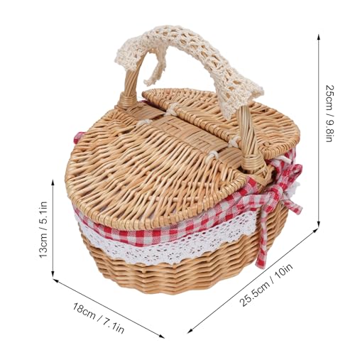 Panier de pique-nique en osier grande capacité pour ne plus manquer d'espace