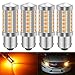 KATUR 4pcs 1156 BA15S 1141 7056 5630 33-SMD Ambra 900 Lumen LED Girare la Luce del Freno di Arresto della Lampadina della Luce del Segnale 12V 3.6W