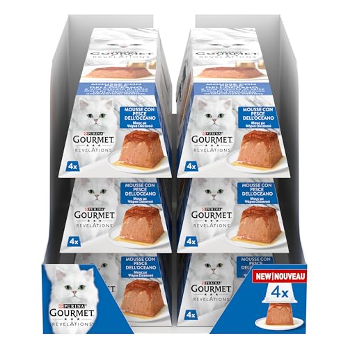Gourmet Revelations Nourriture Humide pour Chats avec Poisson D'océan, 24 Boîtes de 57 g
