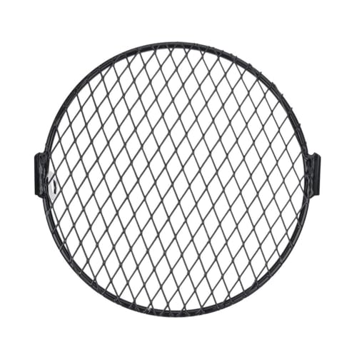 Griglia faro protezione 6 pollici moto faro griglia maschera protettiva protezioni quadrato metallo copertura fendinebbia accessori motore cafe racer