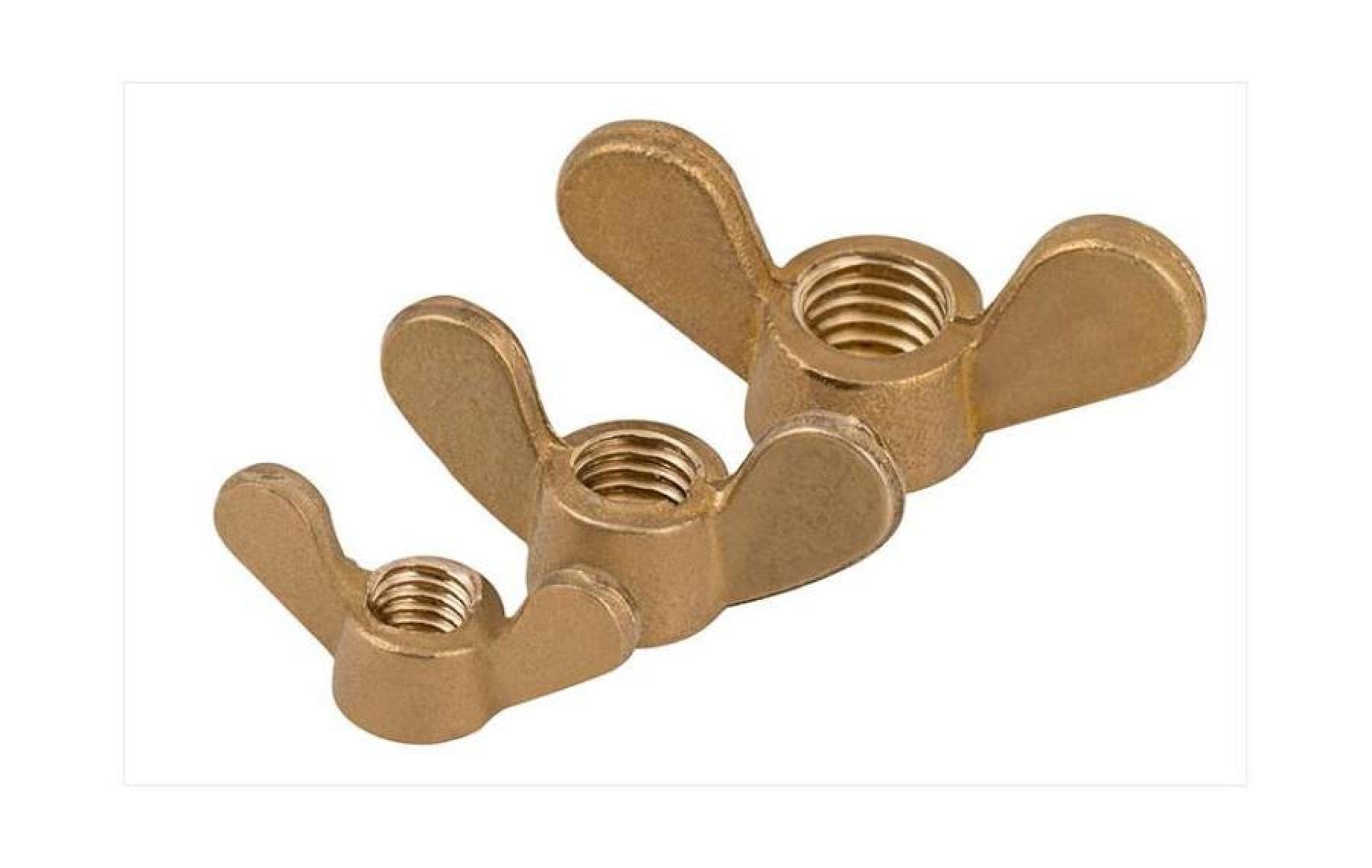 Dado ad Alette, Dado a Farfalla 10 Pezzi M3 Dado ad Alette in Ottone Stringere a Mano Dado Dado ad Alette Dado a Farfalla Lingotto Due Dadi ad Artiglio Elementi di Fissaggio