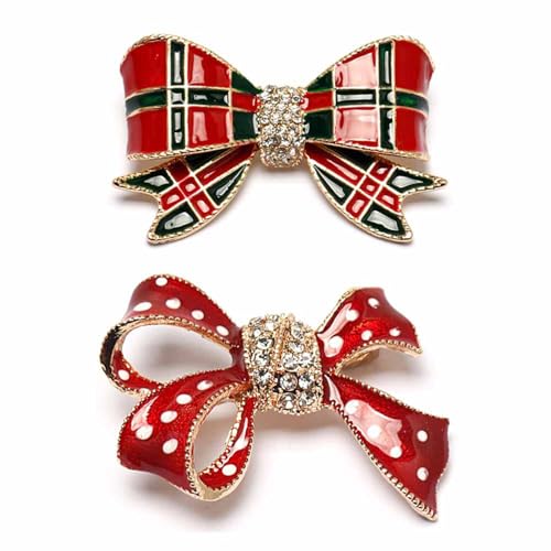 Image of 2pcs Anime Cat Brooch Pins For Women Enamel Pins for Backpacks Clothing Jackets Hats Cat Decoration Lady Gifts (knot+knot)