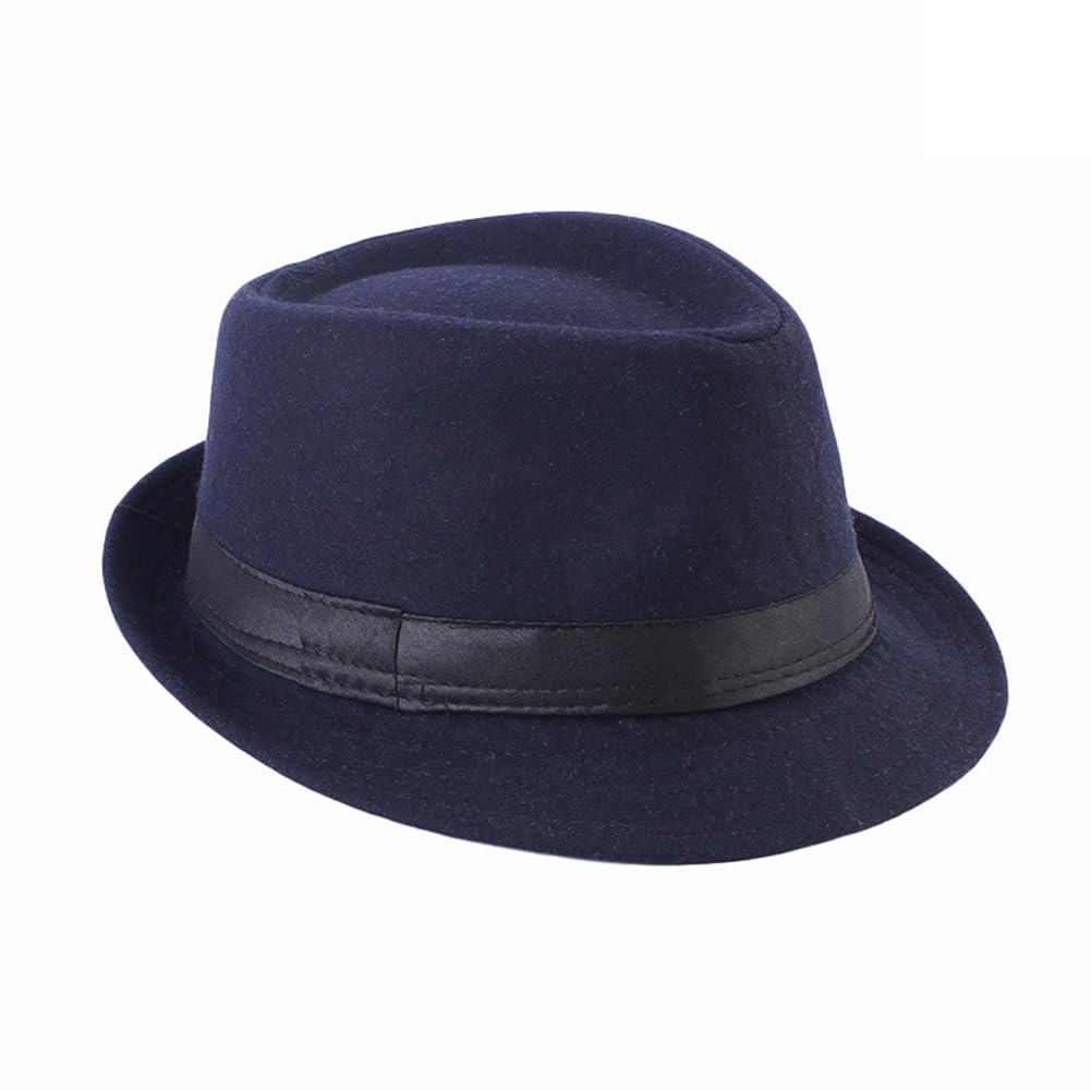 Upstore Cappello unisex Trilby Fedora anni '20 Panama Cappello Manhattan Gatsby con fascia Derby Cappello Jazz Cap